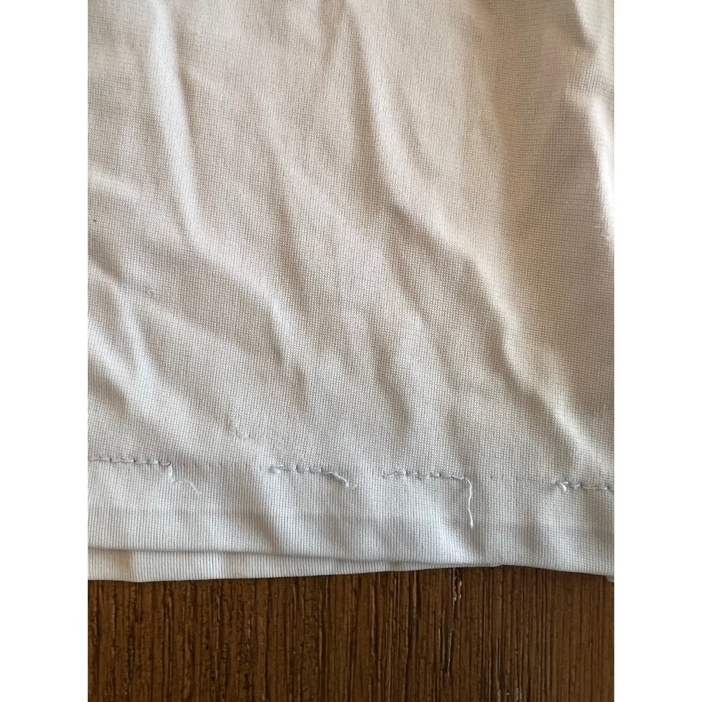 Fundamentals Nightgown Blue Nylon Floral Lace Trim Vintage Grandmacore L/G Retro - Picture 8 of 8